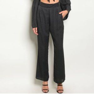 Black and White Pant Set